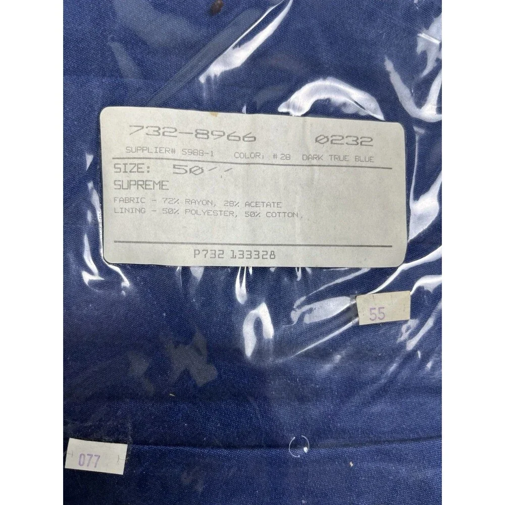 NOS 3 Set JCPenney Supreme 3pc Swag & Cascade Retro Set Blue 50” Window USA Made
